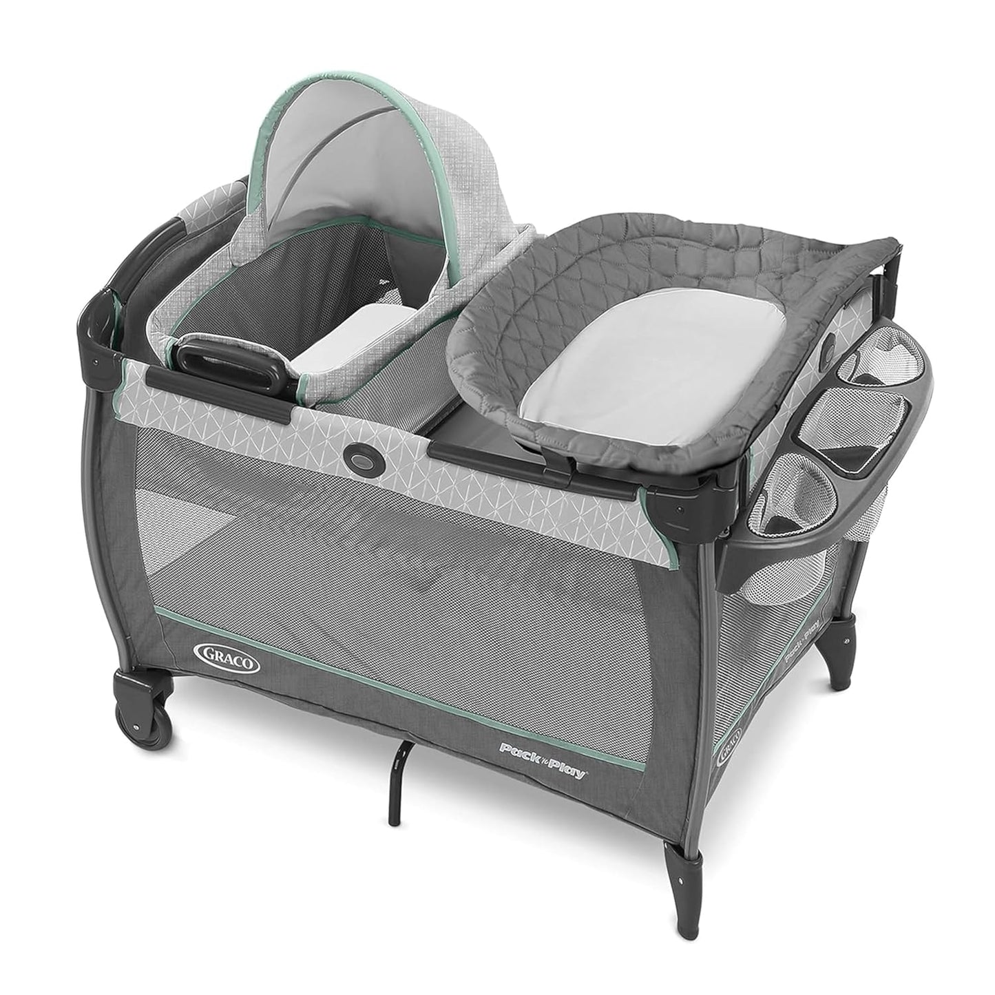 Pack 'N Play Close2Baby Bassinet Playard Features Portable Bassinet Diaper Changer and More, Derby