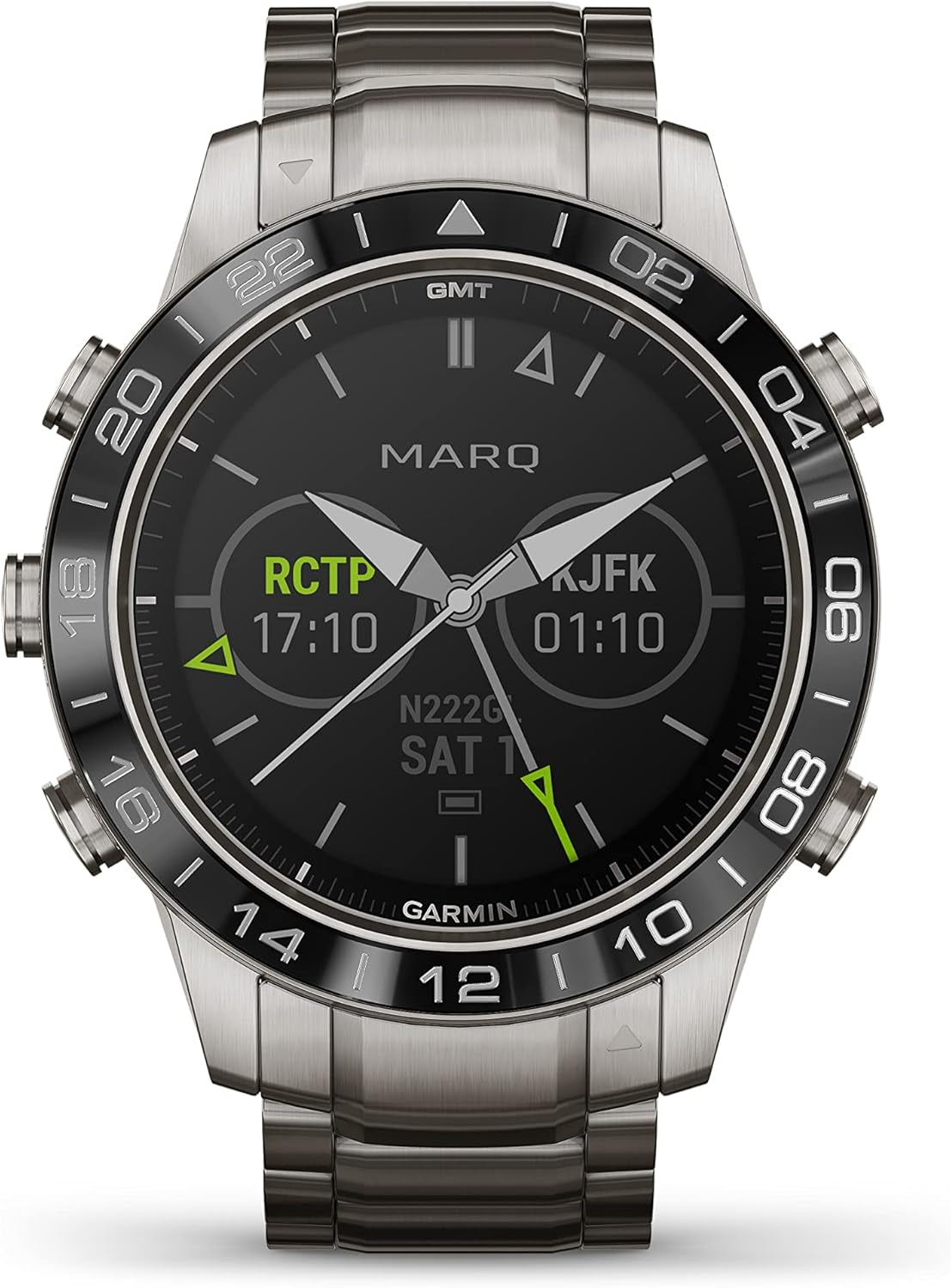 MARQ Aviator, Men'S Luxury Tool Watch Designed for Your Passion for Aviation, View Flight Paths, Weather Reports, Start Flight Logging and More