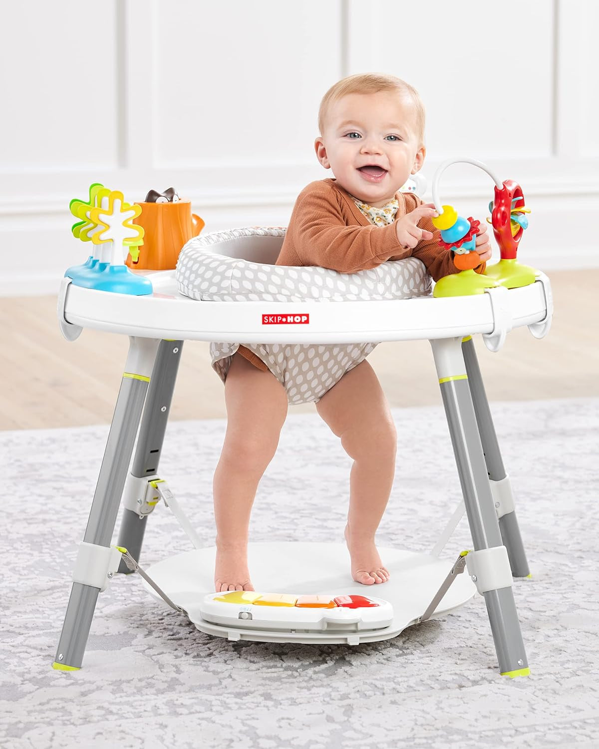 Baby Activity Center: Interactive Play Center with 3-Stage Grow-With-Me Functionality, 4Mo+, Explore & More