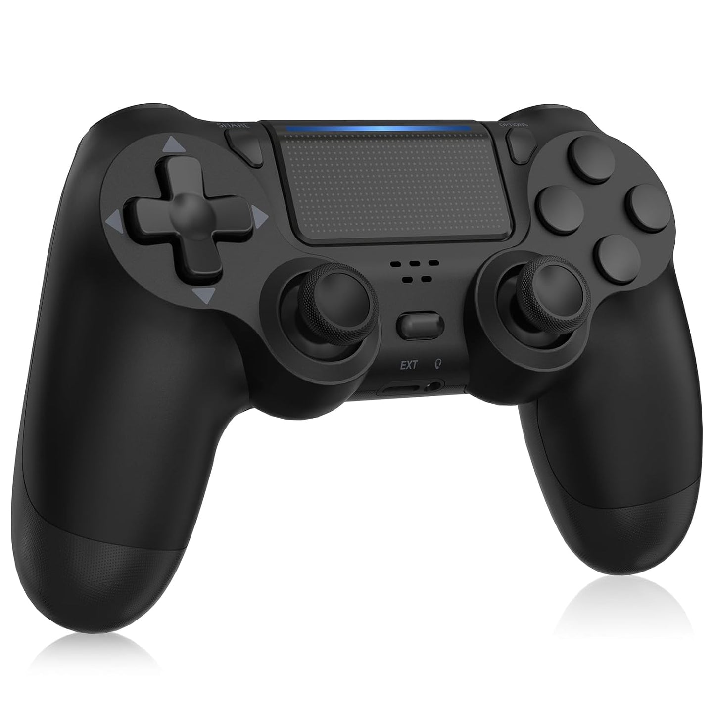 PS4 Controller Wireless, with Vibration Feedback, Motion Sensing, Touchpad, Light Bar, Share, Speaker, 3.5Mm Headphone Jack (Black)