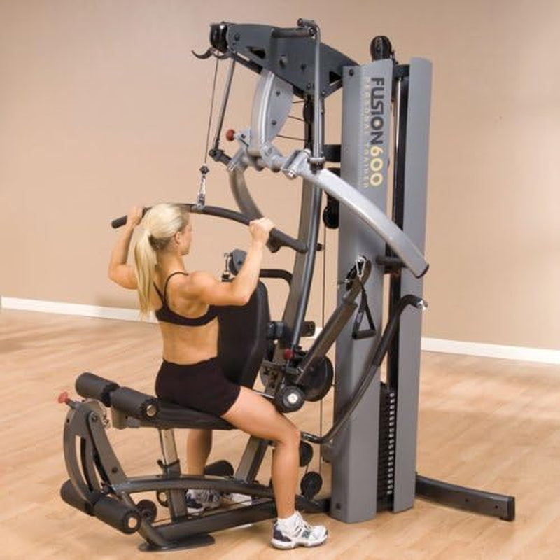 Fusion 600 Bi-Angular Personal Trainer Gym with Functional Trainer Arms and Mid Row Handles