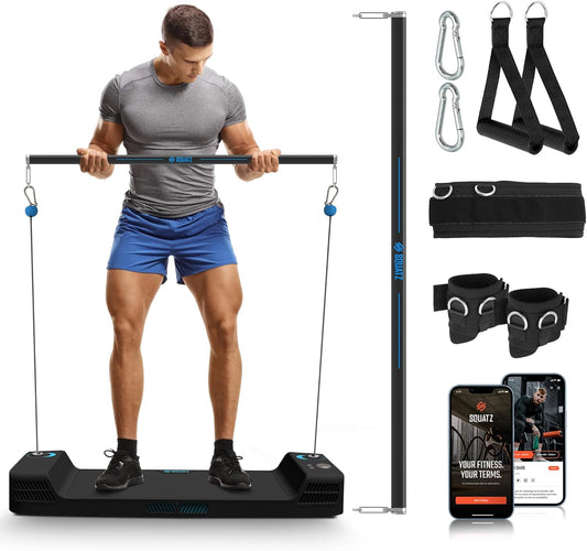 Apollo Board Mini: 150Lb Resistance Smart Cable Machine, Functional Trainer for Full Body Workouts, Full Body Strength, Digital Home Gym Equipment with Free App Includes Accessories