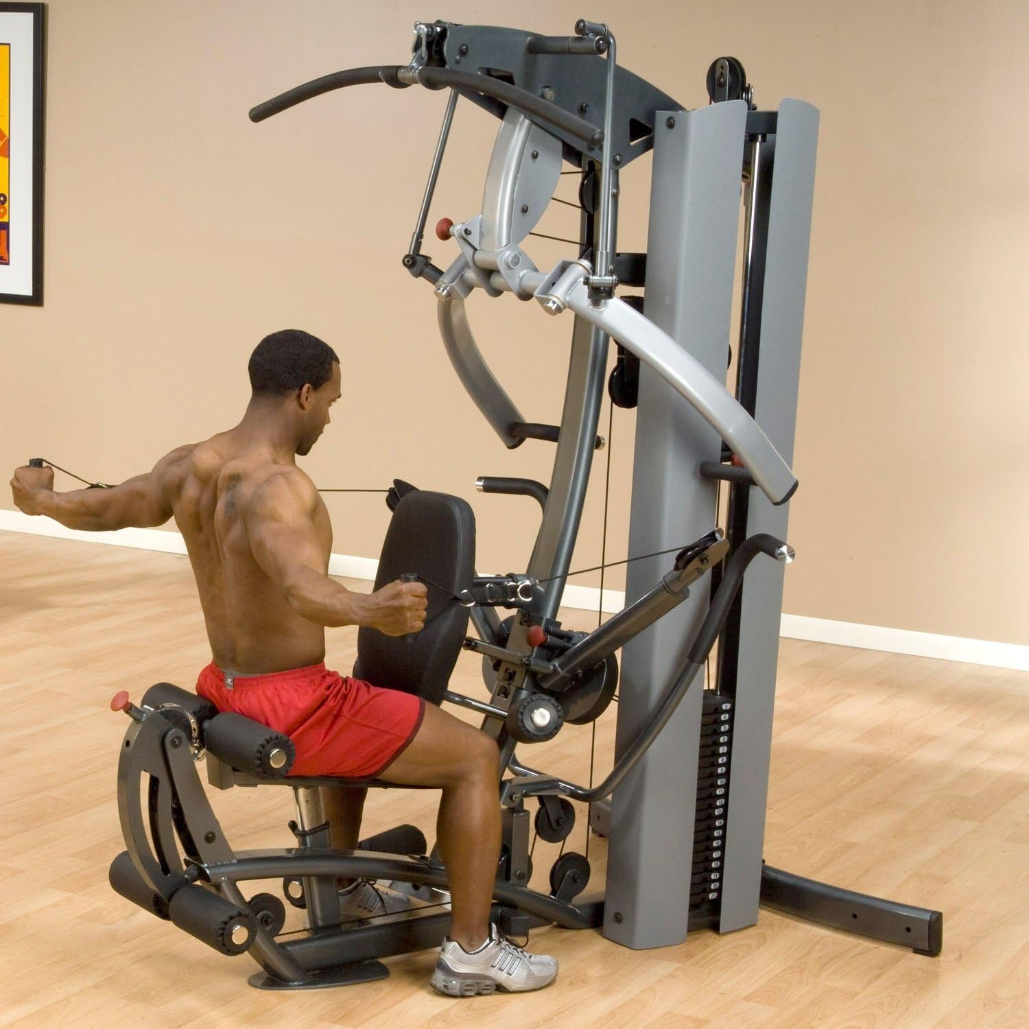 Fusion 600 Bi-Angular Personal Trainer Gym with Functional Trainer Arms and Mid Row Handles